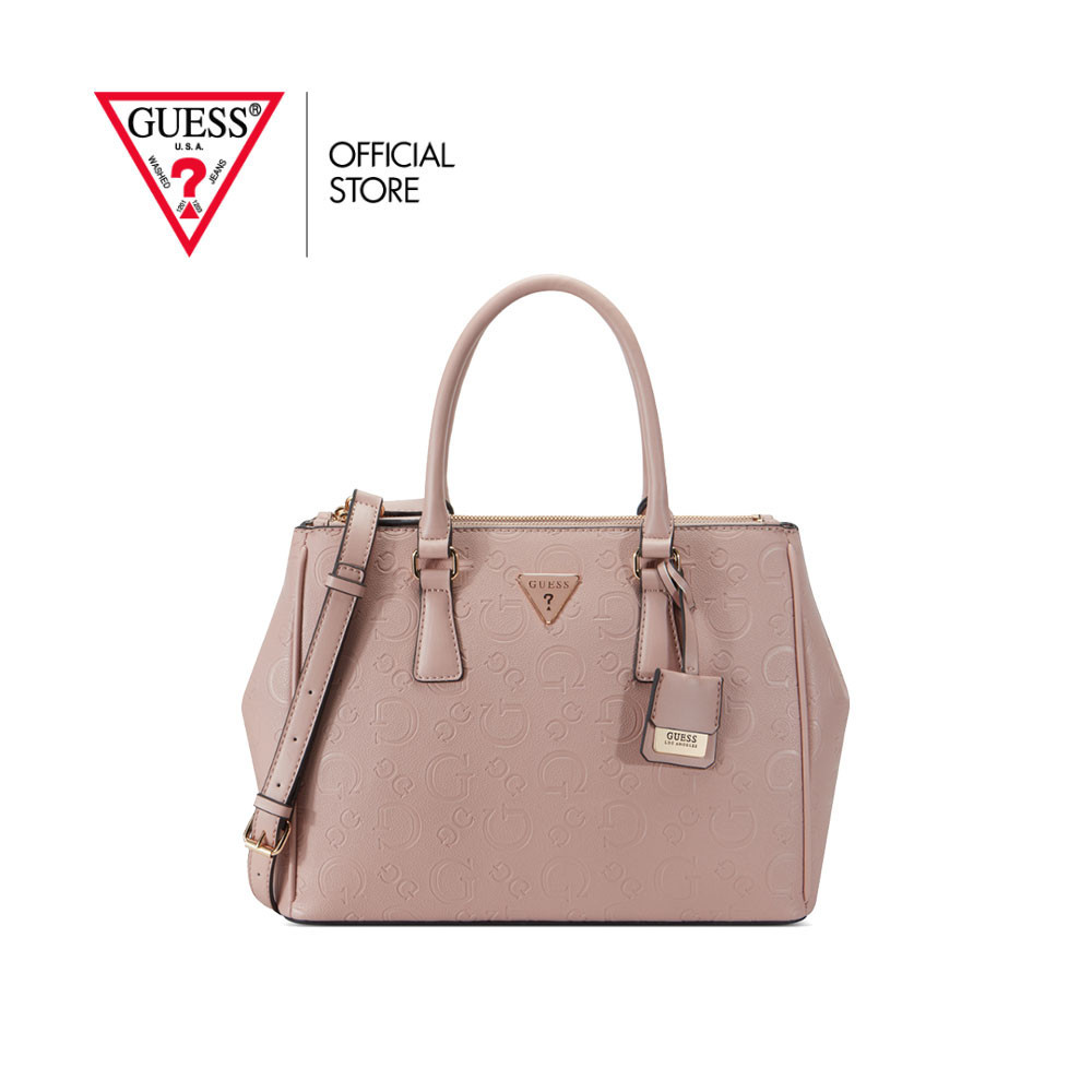 GUESS กระเป๋า รุ่น AG940907 GRIMBALL SATCHEL สีชมพู