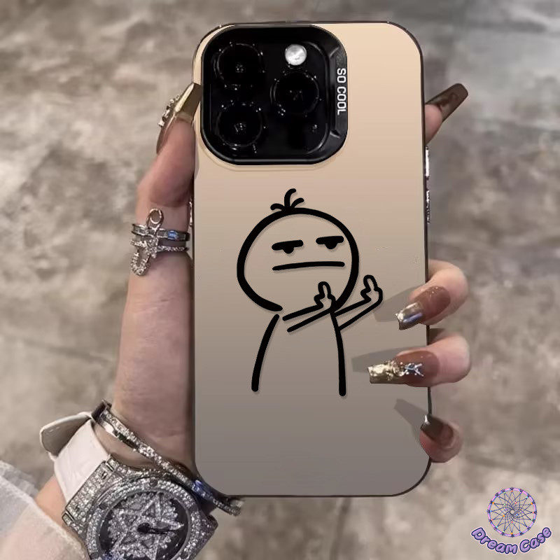 แฟชั่นตลกกราฟฟิติคนน้อยการเคลือบนุ่ม เคส IPhone 16 11 15 14 13 12 Pro Max 7Plus X XS Max XR 14 15 16 8 7 Plus SE 2020