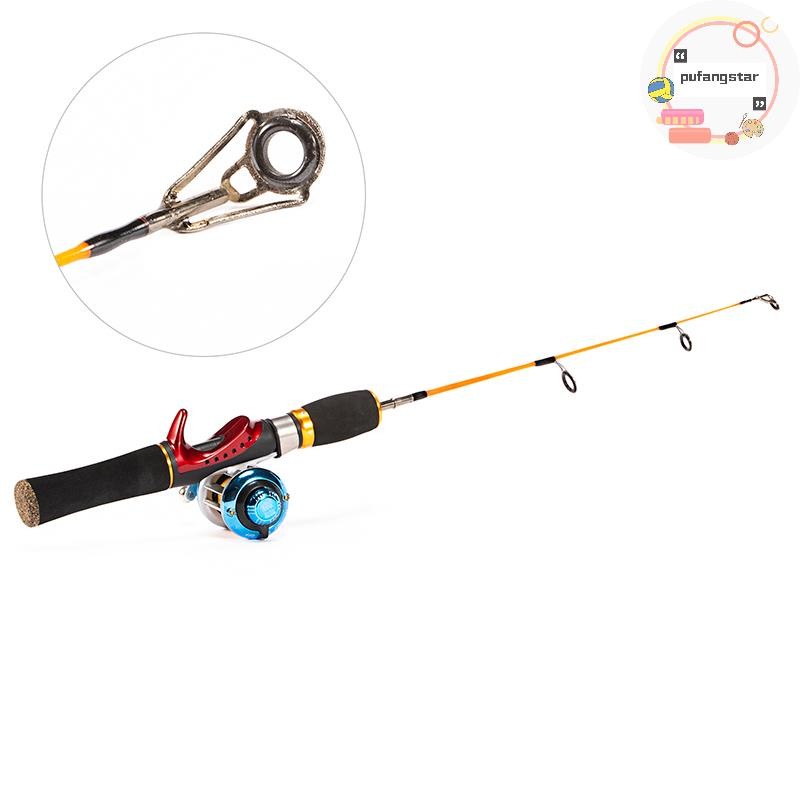 Pufangstar Ice Fishing Rod เคล็ดลับคู่ฤดูหนาวเบ็ดตกปลาชุด Spinning Pole Fishing Tackle TH