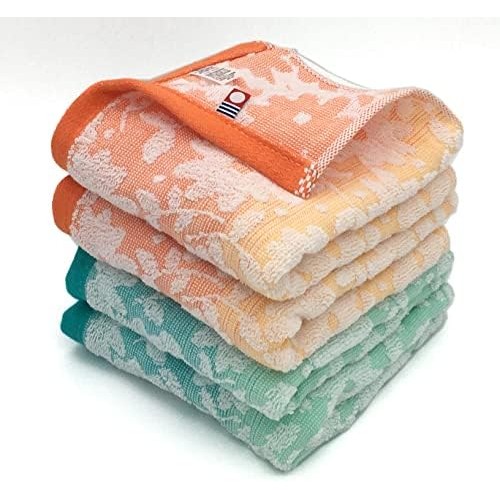 【Direct from Japan】ผ้าขนหนูที่ได้รับการรับรองจาก Imabari Tofel, Flory, ชุด 4, Made in Japan, แบรนด์ 