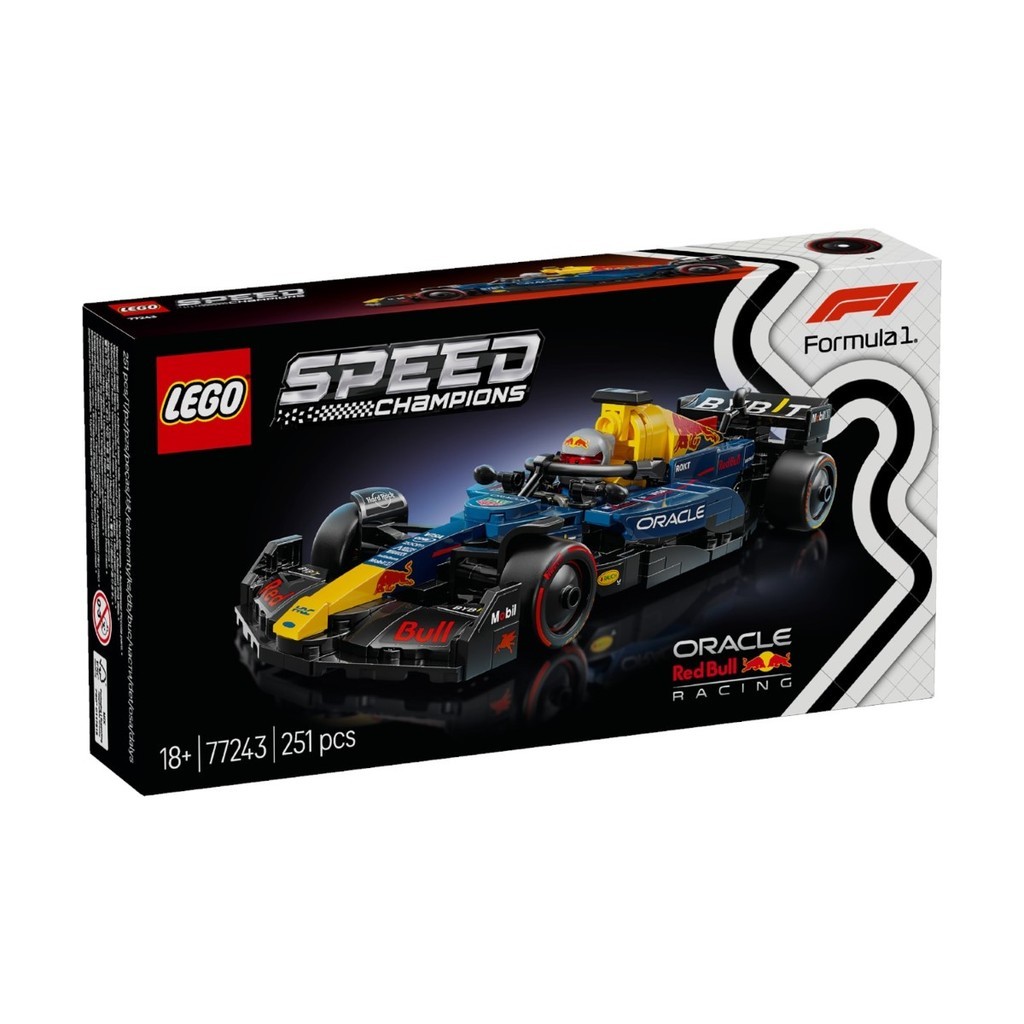 LEGO 77243 Speed Champions Oracle Red Bull Racing RB20 F1 Race Car Building ชุดของเล่น (251 ชิ้น)