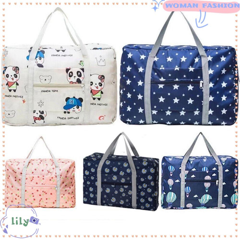 Lily กระเป๋าเดินทางแบบพับได้ กันน้ํา Under The Seat Carry-on กระเป๋าเดินทาง