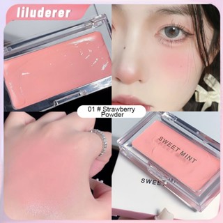 Sweet Mint Monochrome Blush Cream ช่วยเพิ่มสีผิว ปรับการแต่งหน้า กันน้ำและกันเหงื่อ แต่งหน้าติดทนนาน Face Plain Face HO