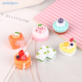 Widefigure เค้กจําลอง ขนมหวาน อาหาร ของเล่น สําหรับตกแต่งบ้านตุ๊กตา 5 ชิ้น