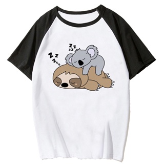 เสื้อยืด พิมพ์ลายกราฟฟิคอนิเมะ Australia Koala ตลก สําหรับผู้หญิง