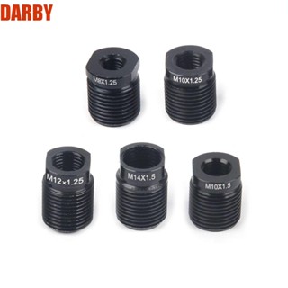 Darby อะแดปเตอร์ลูกบิดเกียร์ อลูมิเนียมอัลลอย M12*1.25 M8 M10 M12 M8*1.25 M10*1.5 สีดํา