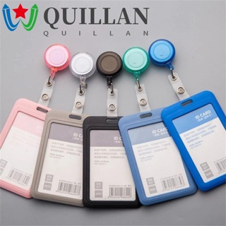 Quillan คลิปหนีบป้ายชื่อ บัตรประจําตัวนักเรียน แบบยืดหยุ่น พับเก็บได้