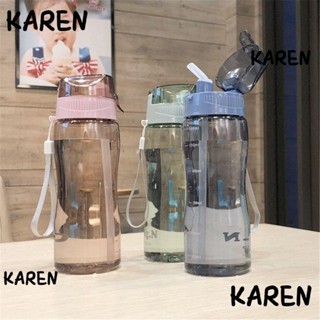 Karen ขวดน้ําดื่ม BPA 580 มล. สําหรับเล่นกีฬา ยิม เด็กผู้หญิง ผู้ชาย