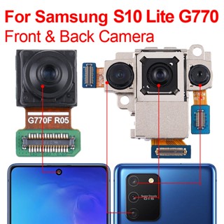 แท้ โมดูลกล้องหน้า และหลัง แบบเปลี่ยน สําหรับ Samsung Galaxy S10 Lite G770 S10 Lite