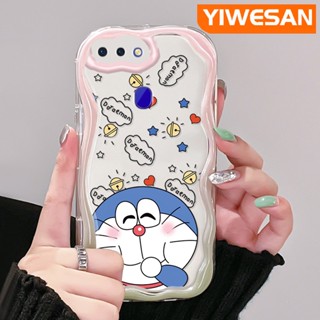 เคสโทรศัพท์มือถือ ซิลิโคนนิ่ม กันกระแทก ลายการ์ตูนโดราเอมอน สีโปร่งใส สําหรับ OPPO R17 R15 Pro