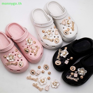 Monnygo ขวดใส่รองเท้า Croc ประดับพลอยเทียม ของขวัญ สําหรับตกแต่งรองเท้า