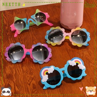 Nextth แว่นตากันแดด ทรงกลม ลายการ์ตูนน่ารัก สีสันสดใส สําหรับเด็ก