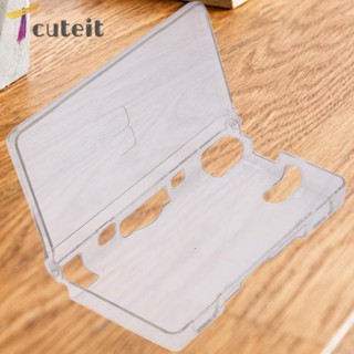 Tcuteit เคสนาฬิกาข้อมือหนัง แบบแข็ง ประดับคริสตัลใส สําหรับ Nintendo DSL NDSL Lite NDSL+foi