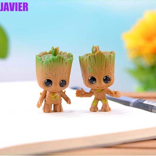 Javier โมเดลฟิกเกอร์ Groot Tiny ขนาดเล็ก สําหรับประดับตกแต่งรถยนต์