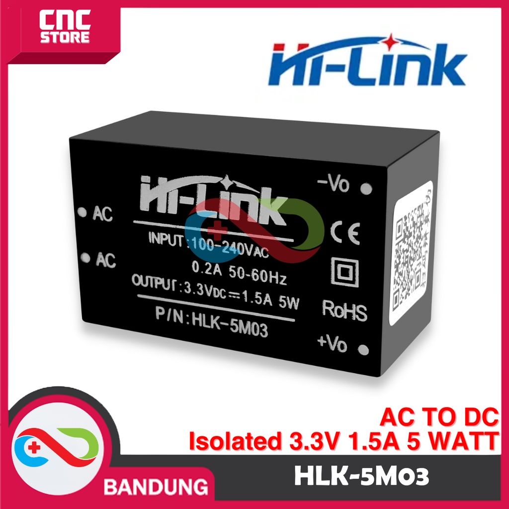 HI-LINK HLK-5M03 AC TO DC ISOLATED 3.3V 1.5A 5 วัตต์