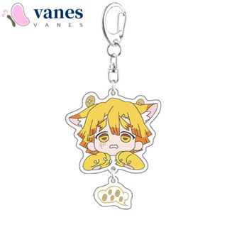 Vanes1 พวงกุญแจ PVC ลายการ์ตูนอนิเมะ Demon Slayer สําหรับตกแต่งบ้าน