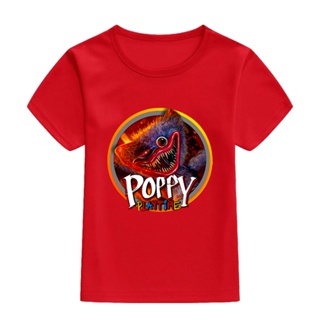 Poppy Playtime เสื้อยืดแขนสั้น ทรงหลวม ระบายอากาศได้ดี สําหรับเด็กผู้ชาย และเด็กผู้หญิง