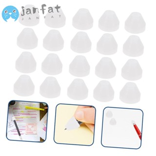 Janfat ชุดบูชชิ่งปากกาดินสอ ฉนวนไม้ สีขาว น้ําหนักเบา 10 ชิ้น