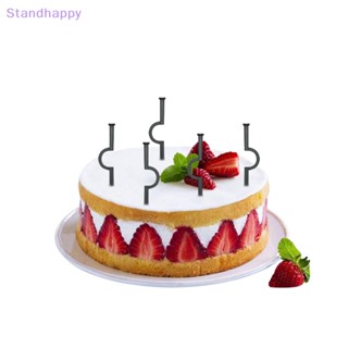 Standhappy ใหม่ ส้อมจิ้มผลไม้ เบนโตะ อาหารกลางวัน ขนมหวาน เค้ก รูปเล็บ น่ารัก เกรดอาหาร 5 ชิ้น ต่อชุด