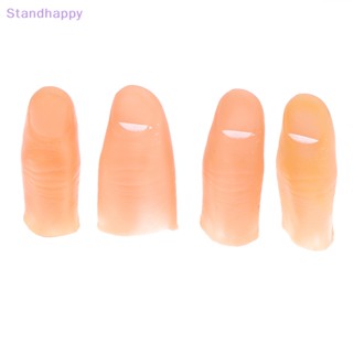 Standhappy ของเล่นนิ้วหัวแม่มือ มีไฟ Led เรืองแสง พร็อพมายากล สําหรับเด็ก 2 ชิ้น