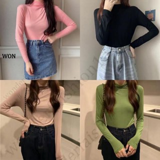 เสื้อยืดแขนยาวคอเต่า ผ้าคอตตอนเนื้อดี นิ่มใส่สบาย โคตรคุ้มใหม่ เสื้อแขนยาว คอสูง เข้ารูป เป็นมิตรกับผิว ยืดหยุ่นสูง เป็นมิตรกับสิ่งแวดล้อม แฟชั่นฤดูใบไม้ร่วง และฤดูหนาว สําหรับผู้หญิง 2023