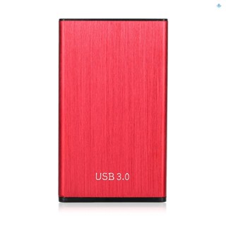 เคสฮาร์ดดิสก์ SATA เป็น USB3.0 SSD HDD ความเร็วสูง 2.5 นิ้ว 6Gbps พร้อมสายเคเบิล USB สีแดง