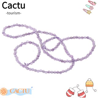 Cactu ลูกปัดคริสตัลอเมทิสต์ ทรงกลม 2 มม. สําหรับทําเครื่องประดับ สร้อยข้อมือ DIY 165 ชิ้น