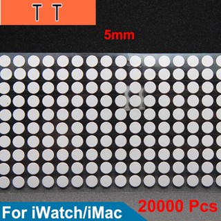  สติกเกอร์ฉลากเซนเซอร์ ทรงกลม กันน้ํา 5 มม. สําหรับ iPhone Watch Mac 20000 ชิ้น