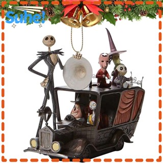 Suhe จี้กระจกมองหลัง อะคริลิค ลายการ์ตูน The Nightmare Before Christmas สําหรับแขวนตกแต่งต้นคริสต์มาส รถยนต์