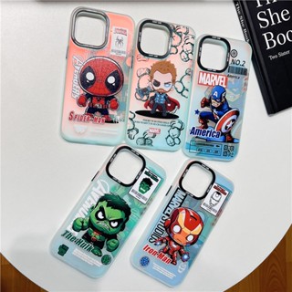 Dual layer Spider man Iron man เคส Vivo V27e V27 V23e เคสกันกระแทก Vivo V29 V21 V20 Pro เคสโทรศัพท์ V25pro V23 Phone Cover