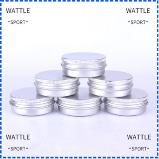 Wattle ขวดอลูมิเนียมเปล่า ขนาดเล็ก สีเงิน สําหรับใส่ของ