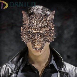 Danilo หน้ากากหมาป่า หนัง PU 3D สําหรับปาร์ตี้ฮาโลวีน