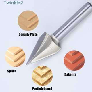 Twinkle ดอกสว่านเราเตอร์ 6 มม. ก้าน 19/32 นิ้ว 1/4 นิ้ว คุณภาพสูง 45 องศา สําหรับงานไม้