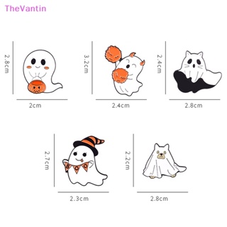 Thevantin เข็มกลัด รูปฟักทองผีน่ารัก สไตล์พังก์ ฮาโลวีน เครื่องประดับ สําหรับเพื่อน เด็ก