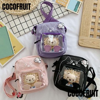 Cocofruit กระเป๋าสะพายไหล่ ทรงโท้ท ความจุสูง ลายการ์ตูนน่ารัก สําหรับผู้หญิง