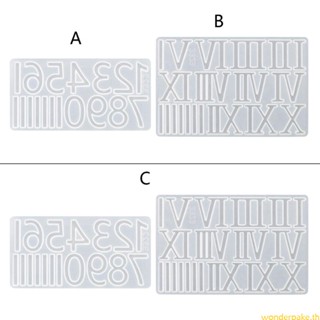 แม่พิมพ์ซิลิโคน รูปตัวเลขโรมัน สําหรับทําเครื่องประดับ งานฝีมือ