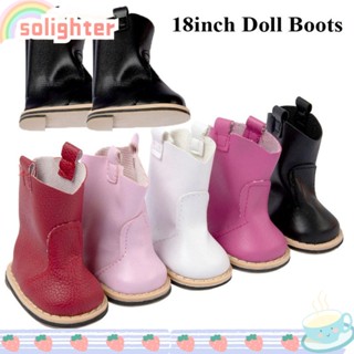 Solighter รองเท้าหนัง PU แฮนด์เมด สําหรับตุ๊กตา OG1/3 BJD 18 นิ้ว