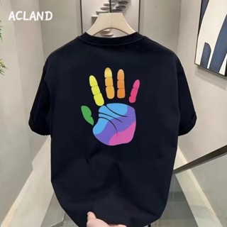 Acland เสื้อยืดผู้ชาย ผู้ชายเสื้อเชิ้ต เสื้อยืด ผ้านุ่ม ใส่สบาย ไม่หด ไม่ต้องรีด MTX2390KKI 36Z230909