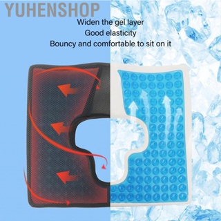 Yuhenshop T Shape Opening Foam Cushion Washable Triangular Inclined Plane Gel Memory Seat for Elderly Bedridden Black q