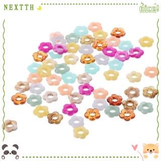 Nextth ลูกปัดอะคริลิค รูปดอกไม้ 5 กลีบ สําหรับทําเครื่องประดับ DIY