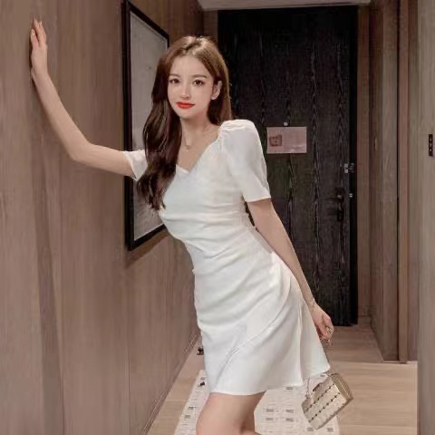 ชุดสีเขียว  ชุดทํางานผู้หญิง กระโปรงทรงเอ 2025 ฤดูร้อน เกาหลี ชุดเที่ยวผับ ชุดเดรสออกงาน - รูปที่ 6