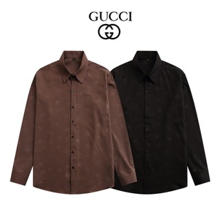 G8u8c-เสื้อเชิ้ตแฟชั่น ลายดอกไม้ ตัวอักษร กว้างเต็มตัว ใส่สบาย นิ่ม กระดุม ปรับแต่งได้ ใส่ได้หลากหลาย ตัวบนสวย สไตล์ unisex Mkuer