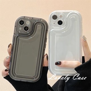 เคสโทรศัพท์มือถือแบบนิ่ม ใส ลายแฟชั่น สีดํา และสีขาว เรียบง่าย สําหรับ iPhone 15 14 13 12 11 Pro Max X Xr Xs Max 7 8 SE2020