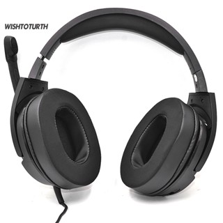 ☼Wt ฟองน้ําครอบหูฟัง แบบนิ่ม ยืดหยุ่นสูง ระบายอากาศ แบบเปลี่ยน สําหรับ SteelSeries Arctis 1 3 5 7 9 9x Pro 2 ชิ้น ต่อคู่