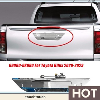 ขอบมือจับประตูท้ายรถยนต์ โครเมี่ยม 69090-0K080 สําหรับ Toyota Hilux 2015-2022 690900K080 อะไหล่อุปกรณ์เสริมรถยนต์