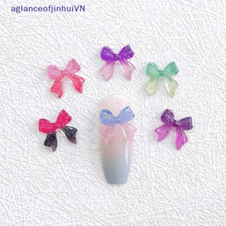 [aglanceofjinhui] อุปกรณ์ตกแต่งเล็บ โบว์ ไล่โทนสี 3D สีแคนดี้ สําหรับร้านเสริมสวย DIY 30 ชิ้น [ZKM]