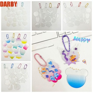 Darby จี้อะคริลิคใส แฮนด์เมด ไล่โทนสี DIY สําหรับห้อยกระเป๋า