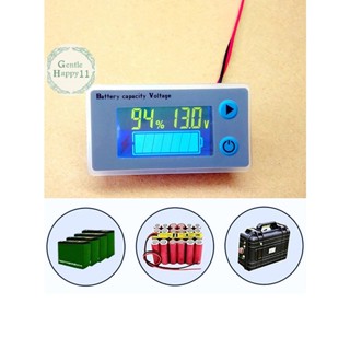 Gentlehappy JS-C33 เครื่องทดสอบแรงดันไฟฟ้าดิจิทัล โวลต์มิเตอร์ 10-100V หน้าจอ LCD ตะกั่วกรดรถยนต์ ลิเธียม