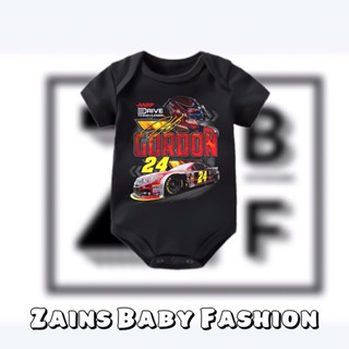 ชุดจั๊มสูท เสื้อยืด ลาย nascar jeff gordon สไตล์เรโทร สําหรับเด็ก 0 1 2 3 4 5 6 7 8 9 10 11 12 เดือน ถึง 1 ปี 24