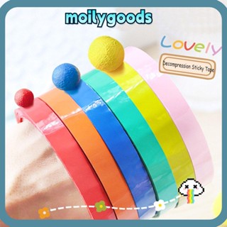 Moilyhd ลูกบอลเทปเหนียว สีแคนดี้ ของเล่นคลายเครียด ความวิตกกังวล สําหรับผู้ใหญ่ เด็ก